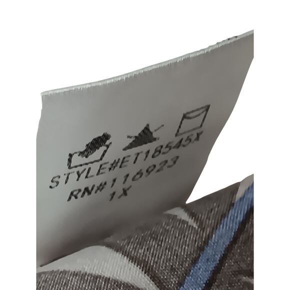 Easel 1X Kimono Duster Longline Floral Print Open Front Lightweight Cover - Picture 11 of 12